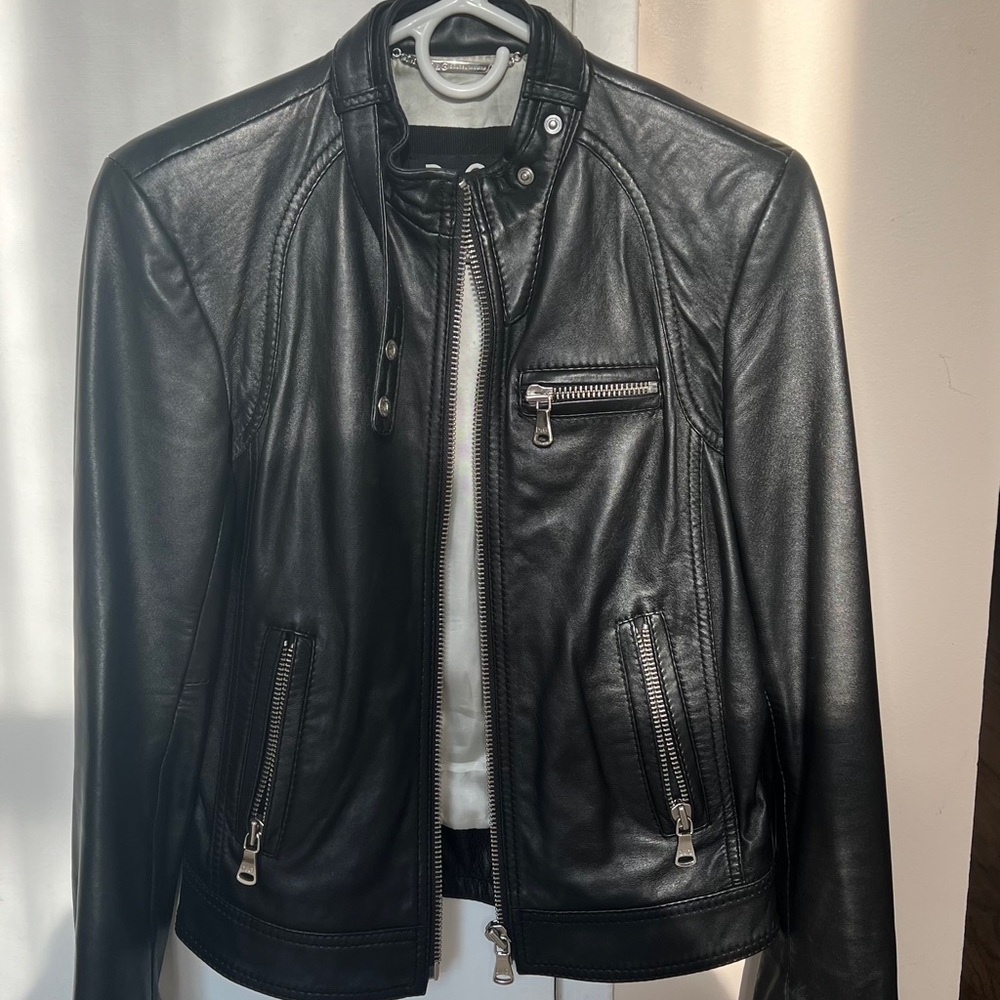 Leather Jacket Authentic Dolce&Gabbana